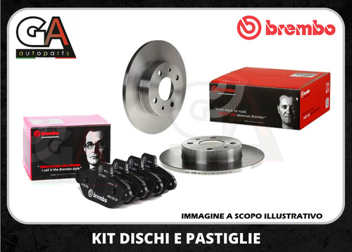 Kit dischi freno - e, pastiglie