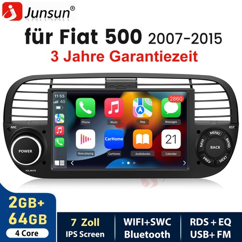 Per fiat 500 2007 - 500, dab+