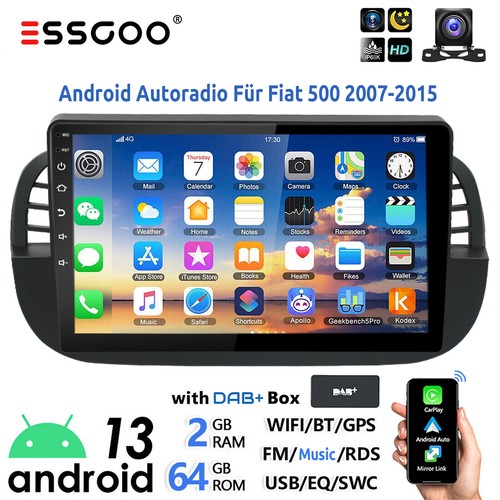 Dab per fiat 500 2007 - 9", 2007-2015